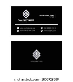 business card design for business or company identity 