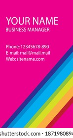 business card design concept of the company. suitable for new business card design ideas