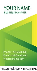 business card design concept of the company. suitable for new business card design ideas