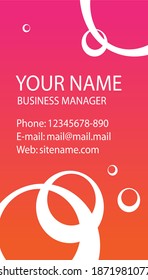 business card design concept of the company. suitable for new business card design ideas