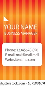 business card design concept of the company. suitable for new business card design ideas