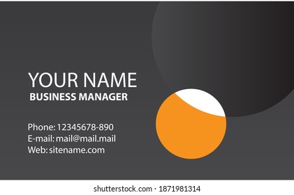 business card design concept of the company. suitable for new business card design ideas