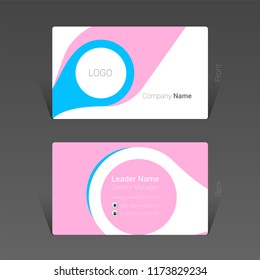 Business card design concept, Vector Illustration