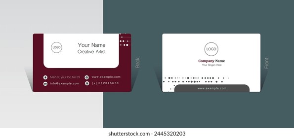 Business card design concept, Vector Illustration