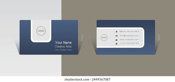 Business card design concept, Vector Illustration