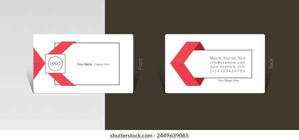 Concepto de diseño de tarjeta de visita, Ilustración vectorial