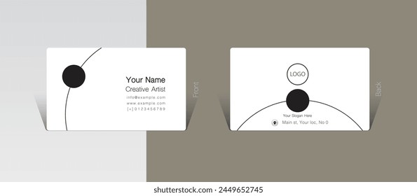 Business card design concept, Vector Illustration