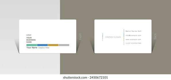 Business card design concept, Vector Illustration