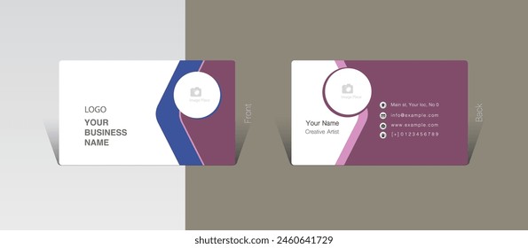 Business card design concept, Vector Illustration