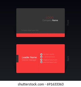 Business card design concept, Vector Illustration