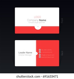 Business card design concept, Vector Illustration