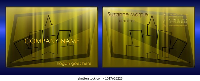 business card design for a construction or architectural firm business card creative approach