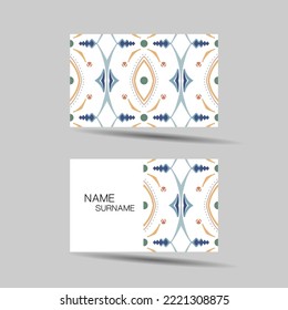 Business card design for contact colorful. Editable vector design. illustration EPS10
