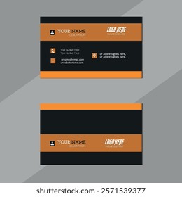 A BUSINESS CARD DESIGN , creative professional business card, modern clean corporate double-side business card template, professional simple identity card
