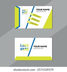 A BUSINESS CARD DESIGN , creative professional business card, modern clean corporate double-side business card template, professional simple identity card
