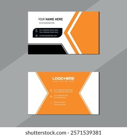 A BUSINESS CARD DESIGN , creative professional business card, modern clean corporate double-side business card template, professional simple identity card
