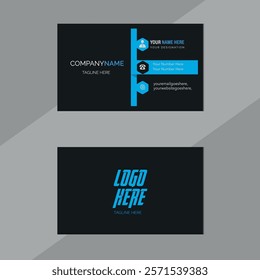 A BUSINESS CARD DESIGN , creative professional business card, modern clean corporate double-side business card template, professional simple identity card
