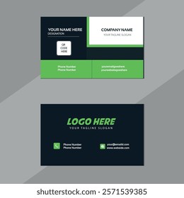 A BUSINESS CARD DESIGN , creative professional business card, modern clean corporate double-side business card template, professional simple identity card
