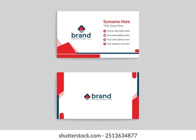 Diseño de tarjeta de visita estilo creativo