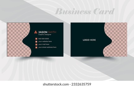 Visitenkartendesign, Vorlage für kreative Visitenkarten.