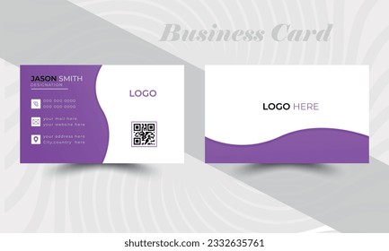 Business card design, Creative business card template.