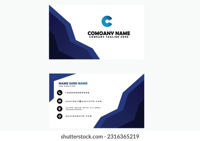 Business card design. Creative business card design. Vector design. Business card creative idea and concept.