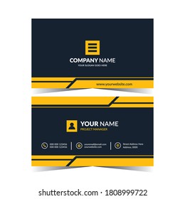 Business card design with double sided