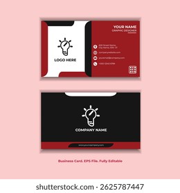 Business Card Design EPS File Fully Editable.