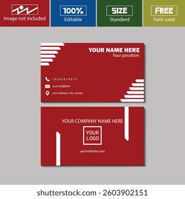 Business Card Design Fully Editable by illustrator, Corporate and personal