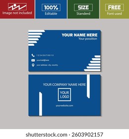 Business Card Design Fully Editable by illustrator, Corporate and personal