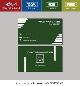Business Card Design Fully Editable by illustrator, Corporate and personal