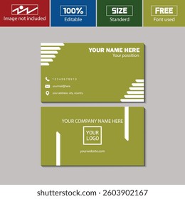 Business Card Design Fully Editable by illustrator, Corporate and personal