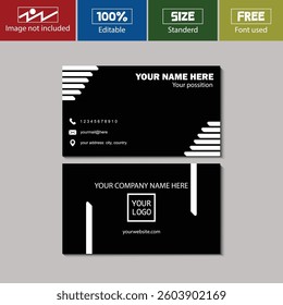 Business Card Design Fully Editable by illustrator, Corporate and personal