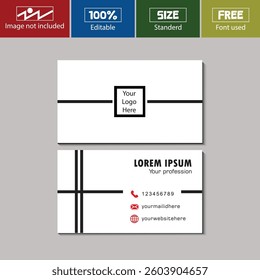 Business Card Design Fully Editable by Illustrator