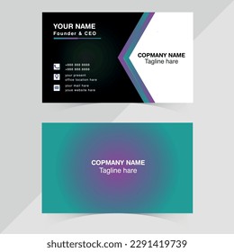 Business card design, Id card, template design, Modern business card, simple design, card, print.