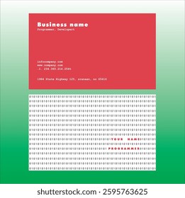 Business card Design Idea For Programer 