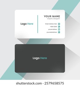 Business card design Layout, Professional visiting card template, business card design template