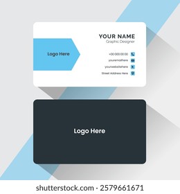 Business card design Layout, Professional visiting card template, business card design template