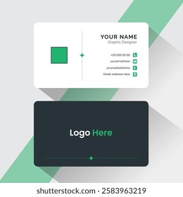 Business card design Layout, Professional visiting card template, business card design template