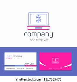Business card design with  business logo design vector