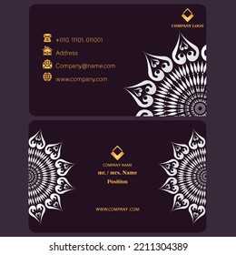 Business Card Design Mandala Luxury