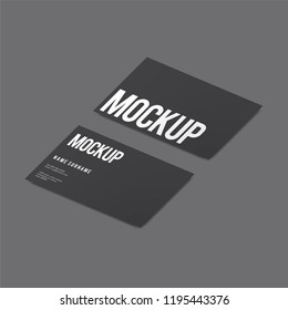 Business card design mockup vector