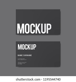 Business card design mockup vector