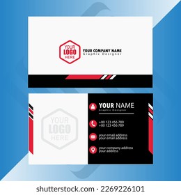 business card design. Modern Business Card - Creative and Clean Business  Template. Vector illustration. creative business card template. visiting card with company logo