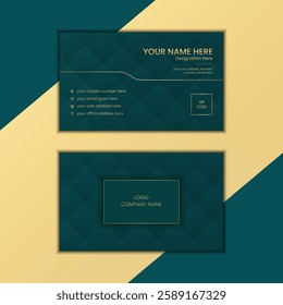 Business Card design, modern minimalist office, visiting card design template