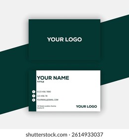 business card design, modern business card template, vector business card design