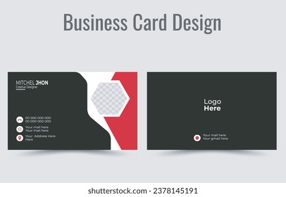 Diseño de tarjeta de visita para uso personal, tarjeta de visita para uso personal y profesional.