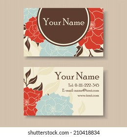 Business card design with place for your text.