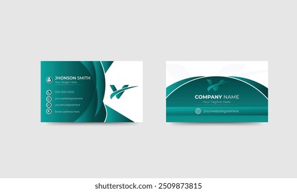 Business Card Design, Professional Minimalist Modern Business Card Template.