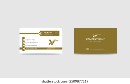 Business Card Design, Professional Minimalist Modern Business Card Template.
